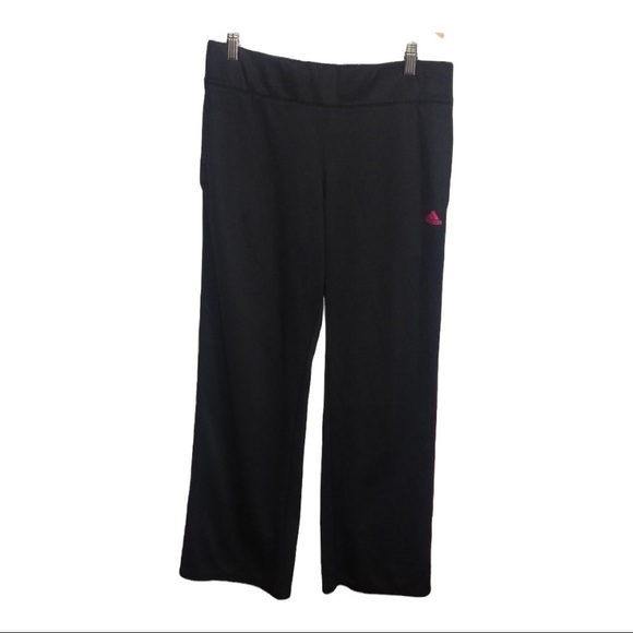 Adidas Wide Leg Joggers with pockets size large - Picture 1 of 4